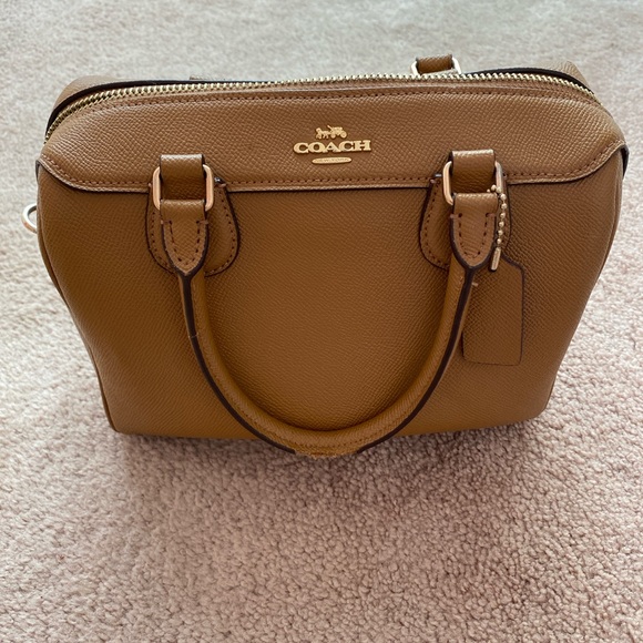 Coach Tan Leather Satchel - Picture 1 of 8